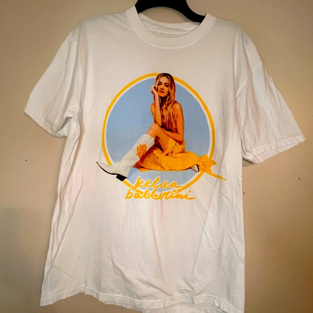 Kelsea ballerina yellow ring shirt womens medium white shirt sleeve size large